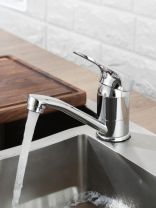 Смеситель для раковины, Frud, короткий излив, с картриджем, хром, R45104