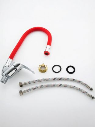 Смеситель для кухни, Frud, гибкий излив, с картриджем, R40055-4