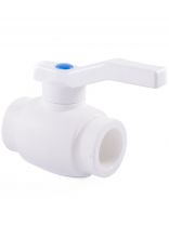 Кран шаровой полнопроходной, полипропилен, d25 мм, РосТурПласт
