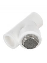 Фильтр полипропилен, d25 мм, 45 °, внутренняя/внутренняя, белый, Valfex