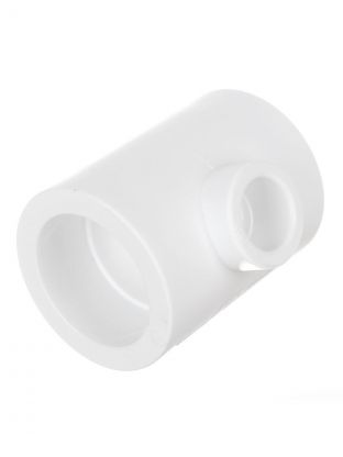 Тройник переходной полипропилен, 40х20х40 мм, белый, РосТурПласт