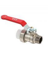 Кран шаровой латунь, d32х1", наружная резьба, ручка, РосТурПласт