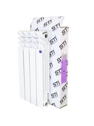 Радиатор биметалл, 500х80 мм, STI, 4 секции