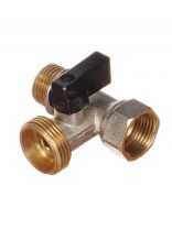 Кран для бытовых приборов, 1/2"х3/4"х1/2", г-ш-ш, трехходовой, Frap