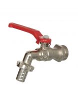 Кран водоразборный 1/2'', латунь, со штуцером, индивидуальная упаковка, Euro, ComfortFactor