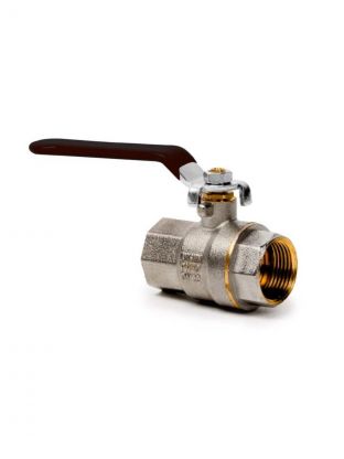 Кран для воды, 1/2'', г-г, ручка, PN40, индивидуальная упаковка, РосТурПласт