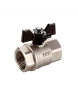 Кран для воды, 1/2'', г-г, ручка-бабочка, Gappo