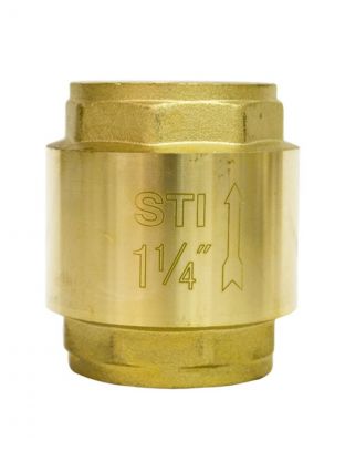 Клапан обратный 1"1/4, г-г, шток пвх, STI