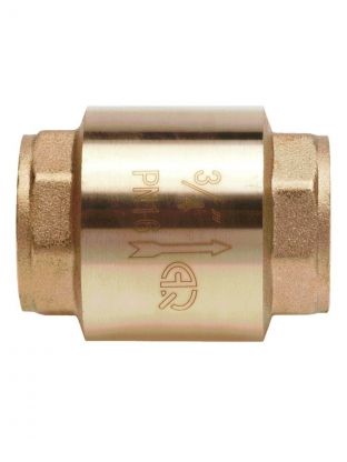 Клапан обратный 3/4", г-г, шток латунь, AquaLink
