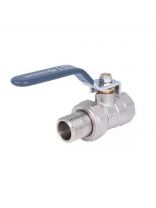 Кран для воды с американкой 3/4", г-ш, ручка, AquaLink