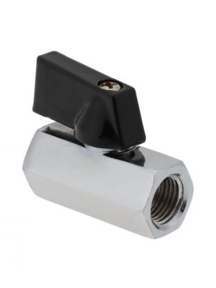 Кран для бытовых приборов, 1/2'', г-г, латунь, прямой, РосТурПласт