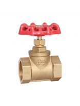 Вентиль для воды, 1/2'', г-г, красный, ProFactor