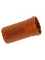 Труба канализационная наружная, диаметр 110х3000х2.7 мм, полипропилен, Кубаньтехнопласт, рыжая