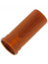 Труба канализационная наружная, диаметр 110х3000х2.7 мм, полипропилен, Нотапласт, рыжая