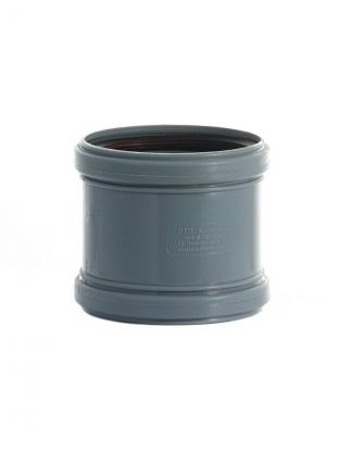 Муфта канализационная 110 мм, РосТурПласт, соединительная, серая, 36712