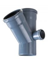 Крестовина канализационная двухплоскостная, 110х110х50 мм, 45 °, правая, РосТурПласт, 36538