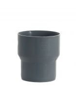 Переход канализационный 124х110 мм, РосТурПласт, с чугуна на пластик, полипропилен, 36645