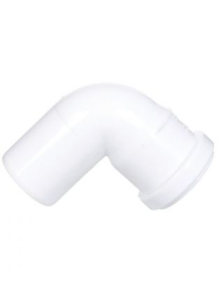 Уголок канализационный 50 мм, 90 °, РосТурПласт, белый, 24553