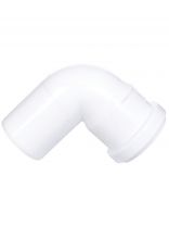 Уголок канализационный 50 мм, 90 °, РосТурПласт, белый, 24553