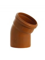 Уголок канализационный 160 мм, 30 °, РосТурПласт, наружный, рыжий, 11653