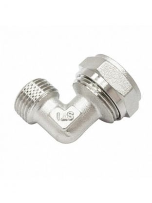 Уголок 16х3/4" мм, наружная резьба, STI