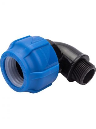 ПНД уголок d32х3/4", наружная резьба, Valfex