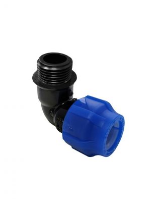 ПНД уголок d50х1 1/4", наружная резьба, Valfex