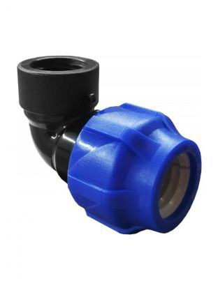 ПНД уголок d63х1 1/4", внутренняя резьба, Valfex