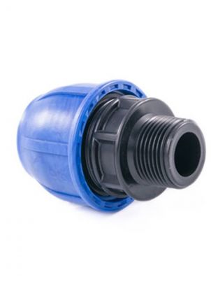 ПНД муфта d40х1" 1/2, наружная резьба, РосТурПласт