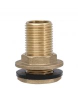 Переходник для резервуара, 1/2'', латунь, с фланцем, ProFactor