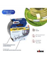 Клейкая лента 50 мм, ткань-полипропилен, 25 м, Unibob, высокопрочная, армированная, 175 мкм, 44265