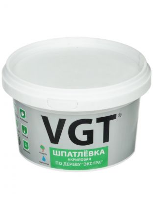 Шпатлевка VGT, Экстра, акриловая, по дереву, береза, 1 кг
