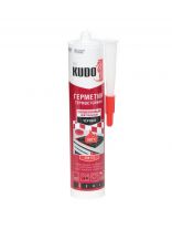 Герметик силиконовый, KUDO, KSK-152, 280 мл, высокотемпературный, черный