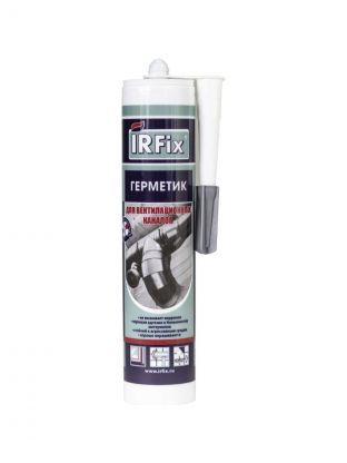 Герметик акриловый, для вентиляционных каналов, Irfix, 20051, 310 мл, серый
