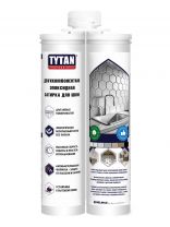 Затирка для швов эпоксидная, Tytan, Professional, 52589, 400 г, двухкомпонентная, коричневая