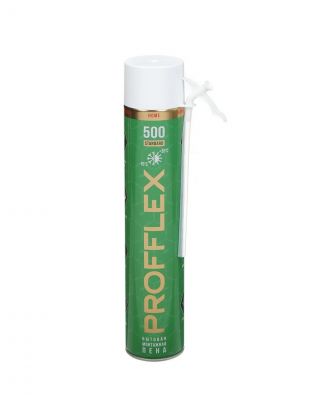 Пена монтажная Profflex, Green Standard 50, бытовая, 750 мл, 500 г, всесезонная, 70213
