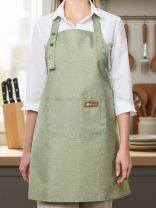 Фартук 66х75 см, 100% полиэстер, зеленый, A170095