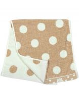 Полотенце детское 32х73 см, 100% хлопок, Горох SPE42355-11, Silvano, кофе, Китай, Y8-2964
