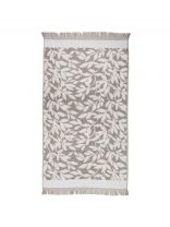 Полотенце банное 50х90 см, 100% хлопок, 450 г/м2, Ветвь, Silvano, серое, Узбекистан