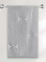 Полотенце банное 50х90 см, 100% хлопок, 420 г/м2, Arco, Волшебная ночь, холодный серый, Россия