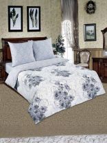 Постельное белье 2-спальное, простыня 160х200 см, 2 наволочки 70х70 см, пододеяльник 175х215 см, простыня на резинке, АртПостель, поплин, Лунная соната