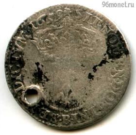 Франция 1/12 экю (10 солей) 1659