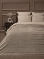 Плед евро, 200х220 см, фланель, 100% полиэстер, Silvano, Страйп, коричневый, 99762