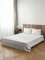 Плед евро, 200х240 см, 280 г/м2, микрофибра, 100% полиэстер, Silvano, Валерия, серый