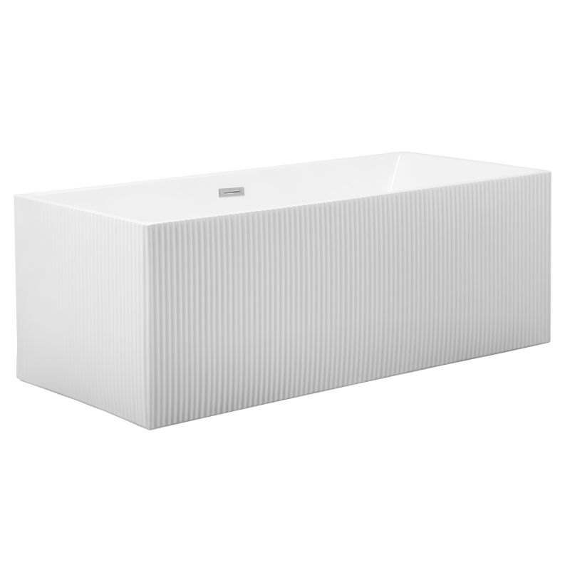 Ванна акриловая Azario KATRINA 180x75 отдельностоящая, рифленая, AZ-6601C-18075