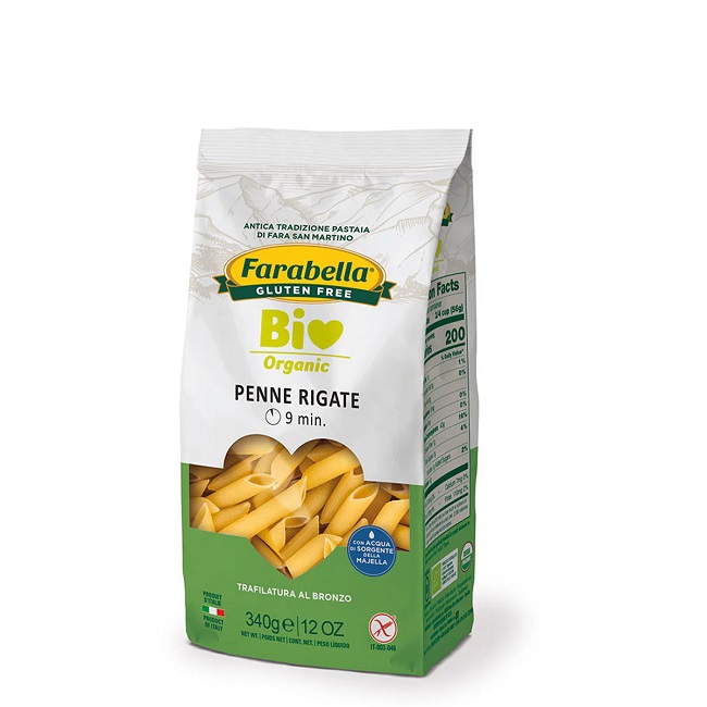 Паста без глютена Пенне ригате BIO 340 г, Pasta gluten free Penne rigate BIO, Farabella 340 g