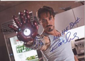 Автограф: Роберт Дауни мл. Железный человек