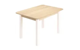 Стол ЛДСП (ш1000*г700*в750мм)  шимо светлый ,опоры белые