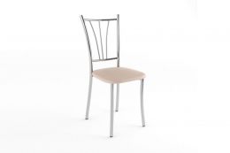 Стул Трилогия стандарт, кож.зам 120 (бежевый), хром (4шт)