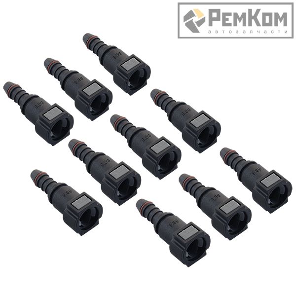 RK01339 * Штуцер топливной трубки для а/м: быстросъемный D=9.89 мм (прямой) 10 шт, универсальный